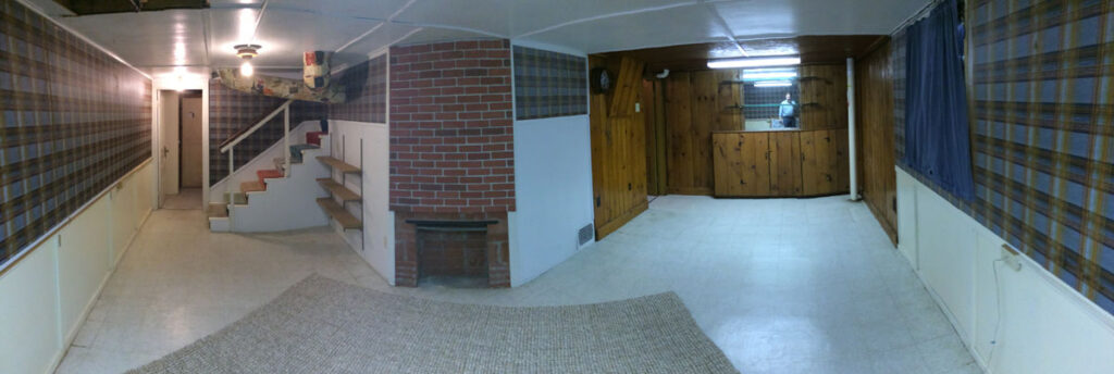 basement remodeling - before