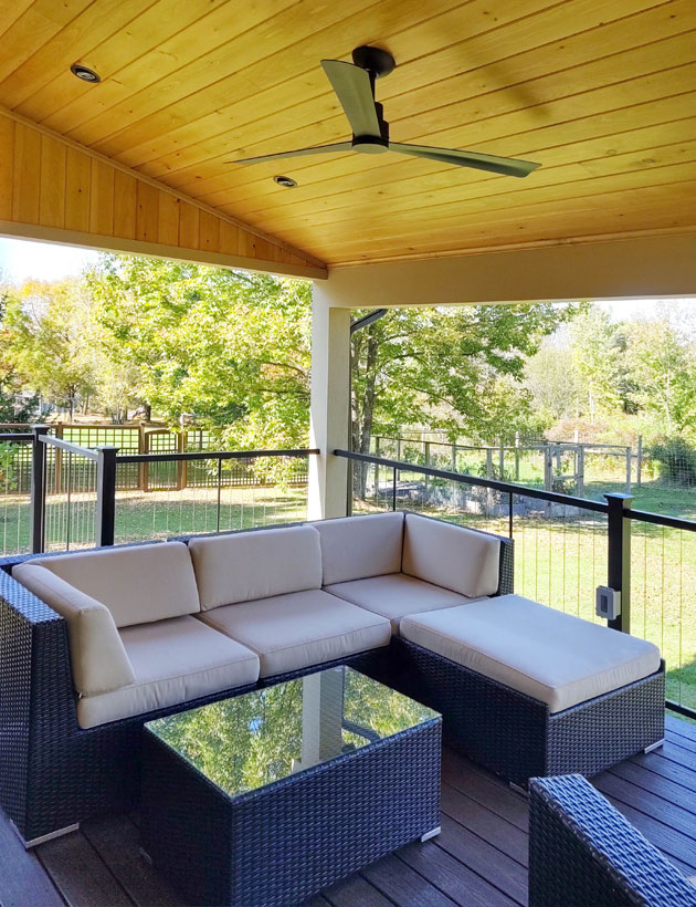 outdoor living covered deck
